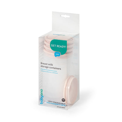 Recipientes Para La Leche Y Alimentos Pack 4 Unid. Beige_1