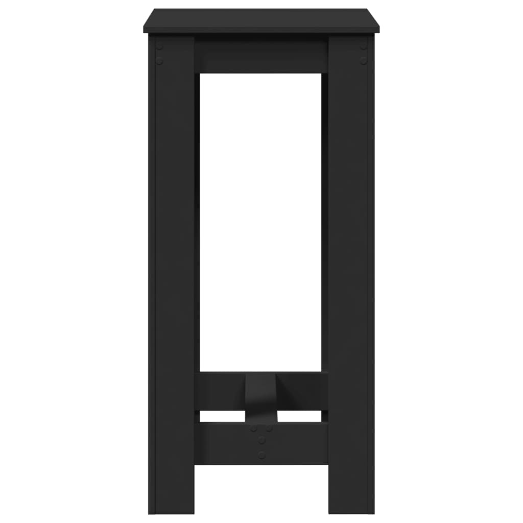 Mesa Alta De Bar Madera De Ingeniería Negra 51x50x103,5 Cm_3