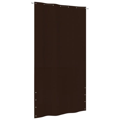 Vidaxl Toldo Pantalla Para Balcón Tela Oxford Marrón 140x240 Cm_0