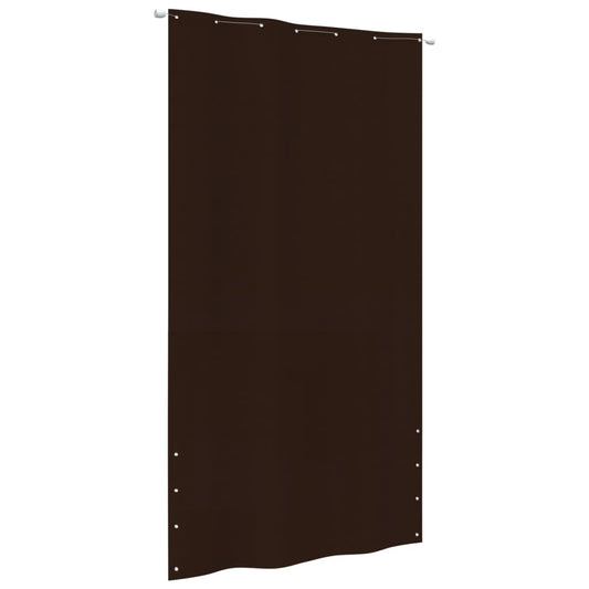 Vidaxl Toldo Pantalla Para Balcón Tela Oxford Marrón 140x240 Cm_0