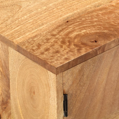 Mesa De Centro De Madera Maciza De Mango 90x50x35 Cm_3