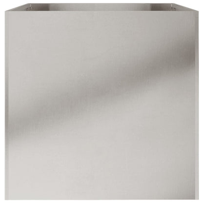 Jardinera De Acero Inoxidable Plateado 62x47x46 Cm_5