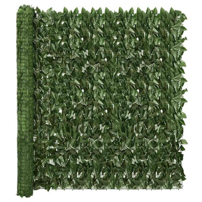 Vidaxl Toldo Para Balcón Con Hojas Verde Oscuro 600x150 Cm_0