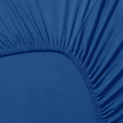 Sábana Bajera 200x200cm Azul Marino 100% Algodón 180tc. Con Logo Bordado Exclusivo.