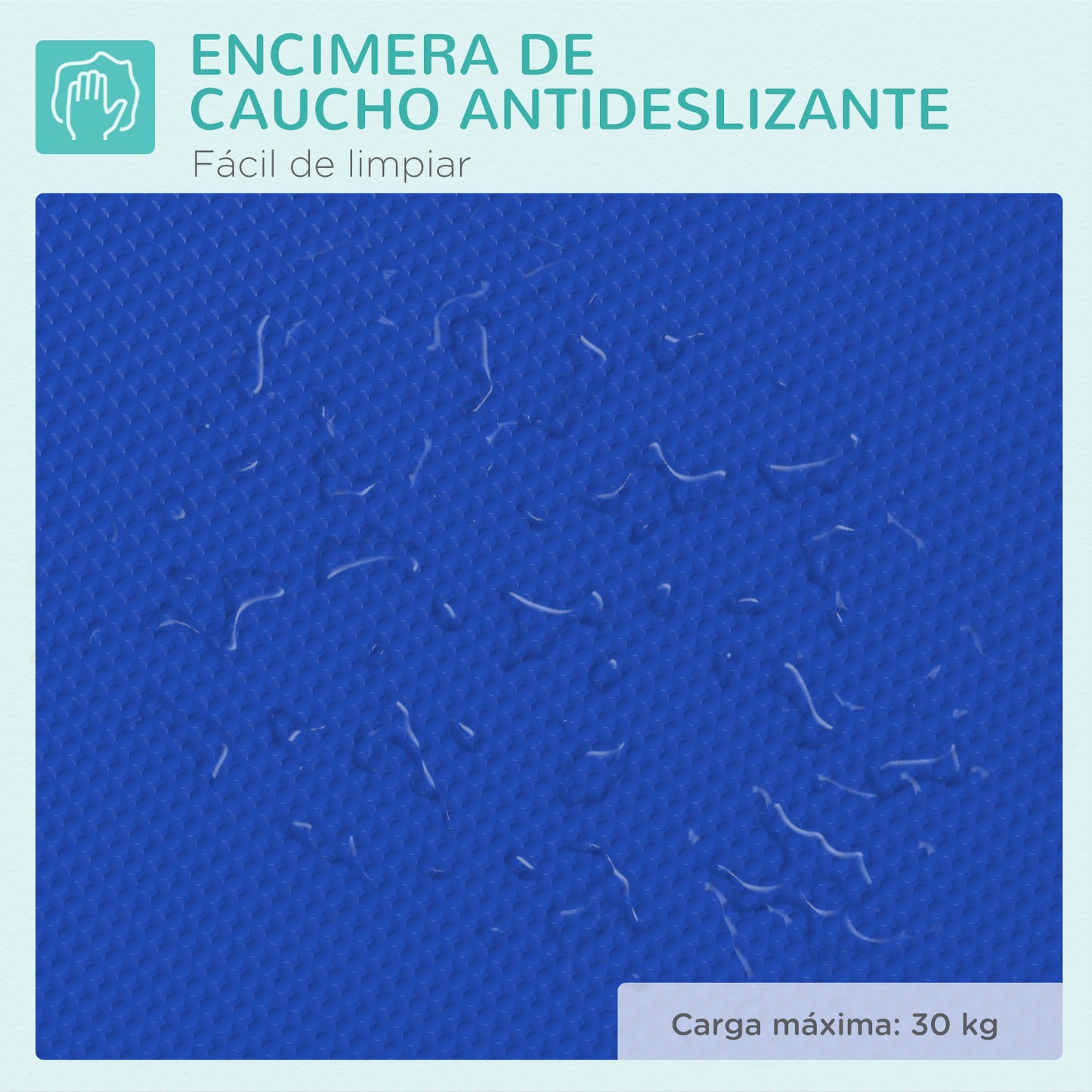 Pawhut Mesa De Peluquería Canina Plegable Encimera Antideslizante Azul_5