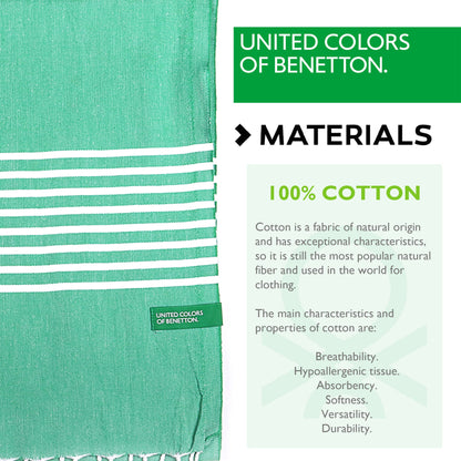 Set 2 Toallas Benetton Hamman 80x165cm 170gsm 100%algodon Verde Casa Benetton_2