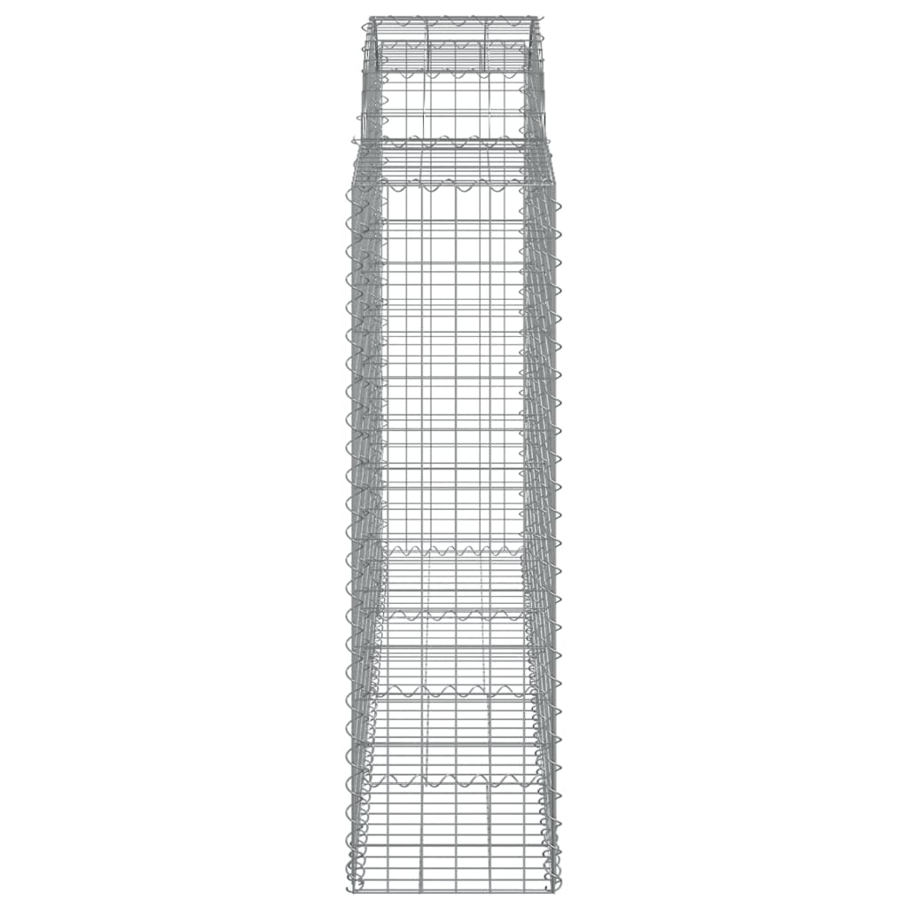 Cestas Gaviones 7 Uds Forma De Arco Hierro 200x50x140/160 Cm_4