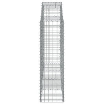 Cestas Gaviones 7 Uds Forma De Arco Hierro 200x50x140/160 Cm_4