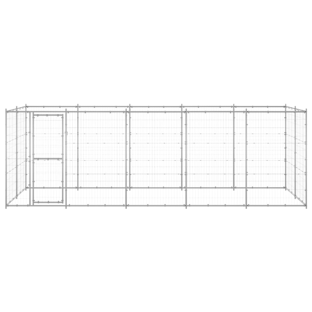 Perrera De Exterior De Acero Galvanizado 12,1 M²_0