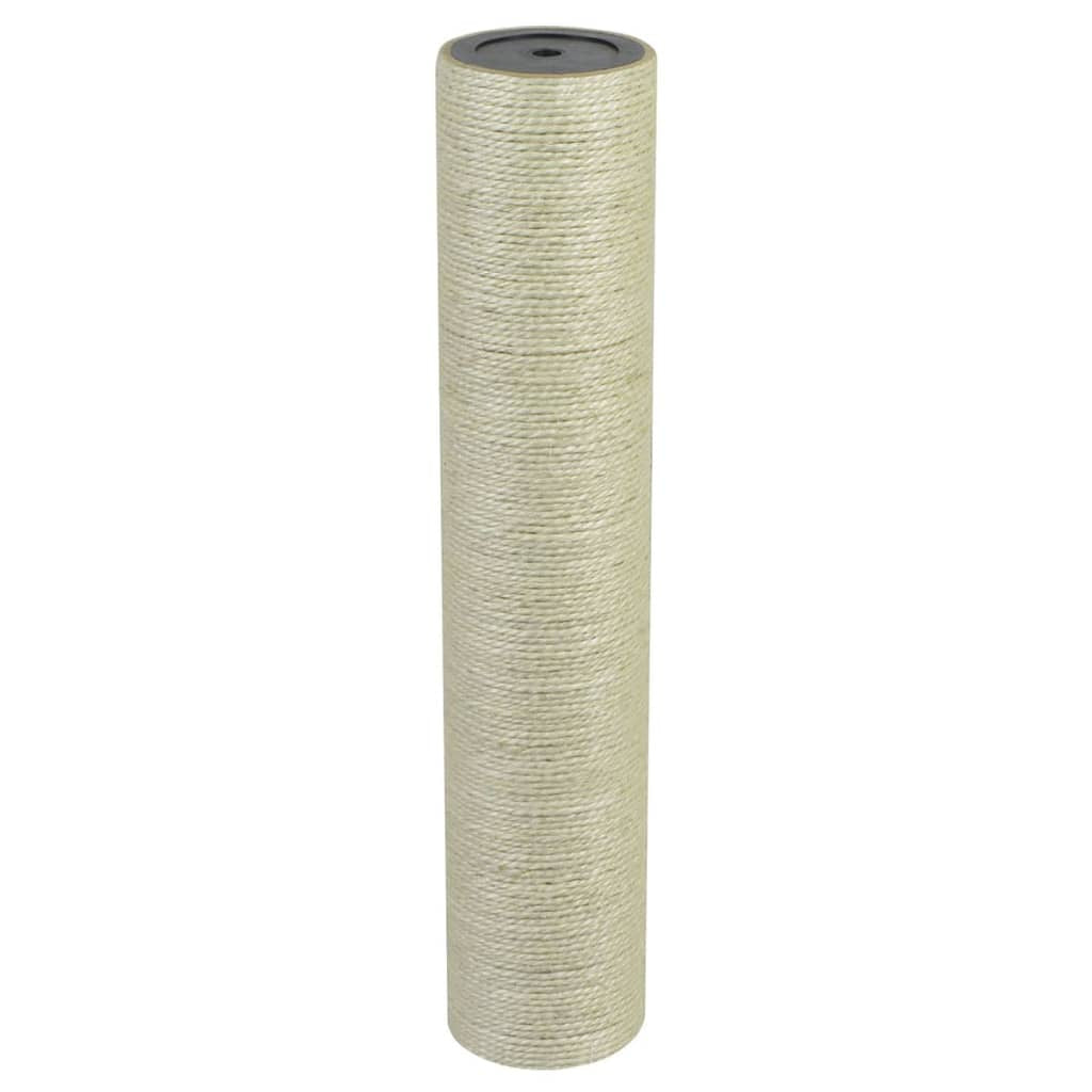 Vidaxl Poste Rascador Para Gatos 8x40 Cm 8 Mm Beige_0