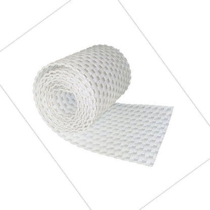 Banda De Ocultación De Polirattán Para Valla Blanco._2