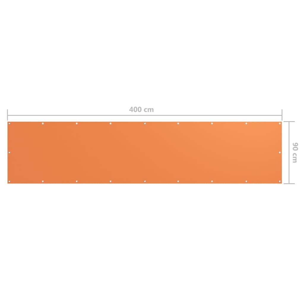 Vidaxl Toldo Para Balcón Tela Oxford Naranja 90x400 Cm_4