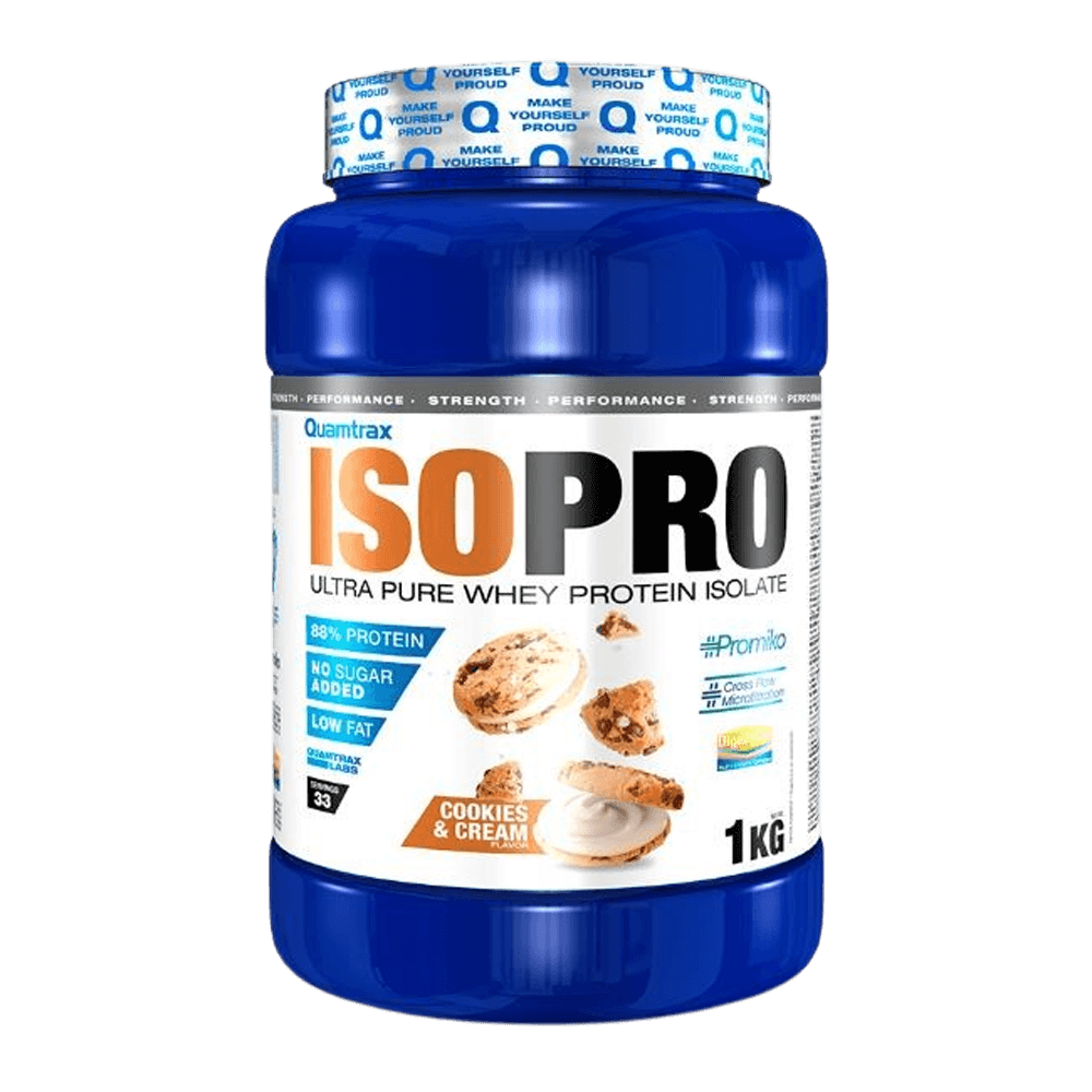 Isopro Cfm - 1kg - Cookies & Cream - Proteína De Aislado De Suero Isolate - Quamtrax_0
