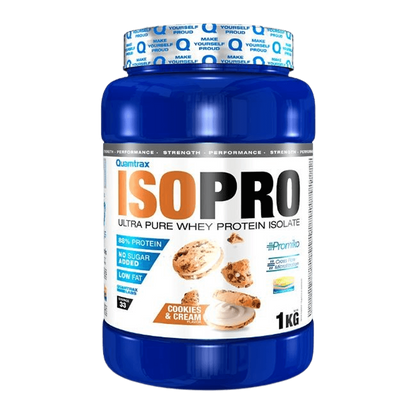 Isopro Cfm - 1kg - Cookies &amp; Cream - Proteína De Aislado De Suero Isolate - Quamtrax_0