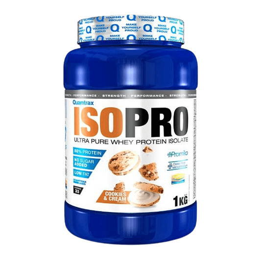 Isopro Cfm - 1kg - Cookies & Cream - Proteína De Aislado De Suero Isolate - Quamtrax_0
