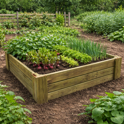 Cajón De Cultivo Solana. Altura De 30 Cm. Sin Base. Vidahuerto 120x120x30 Cm._3