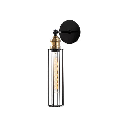 Aplique De Pared, Metal , Negro, 8x16x40, Casquillo E 27 Max 40 W_0