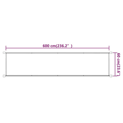 Vidaxl Toldo Vertical Tela Oxford Gris Taupé 60x600 Cm_2