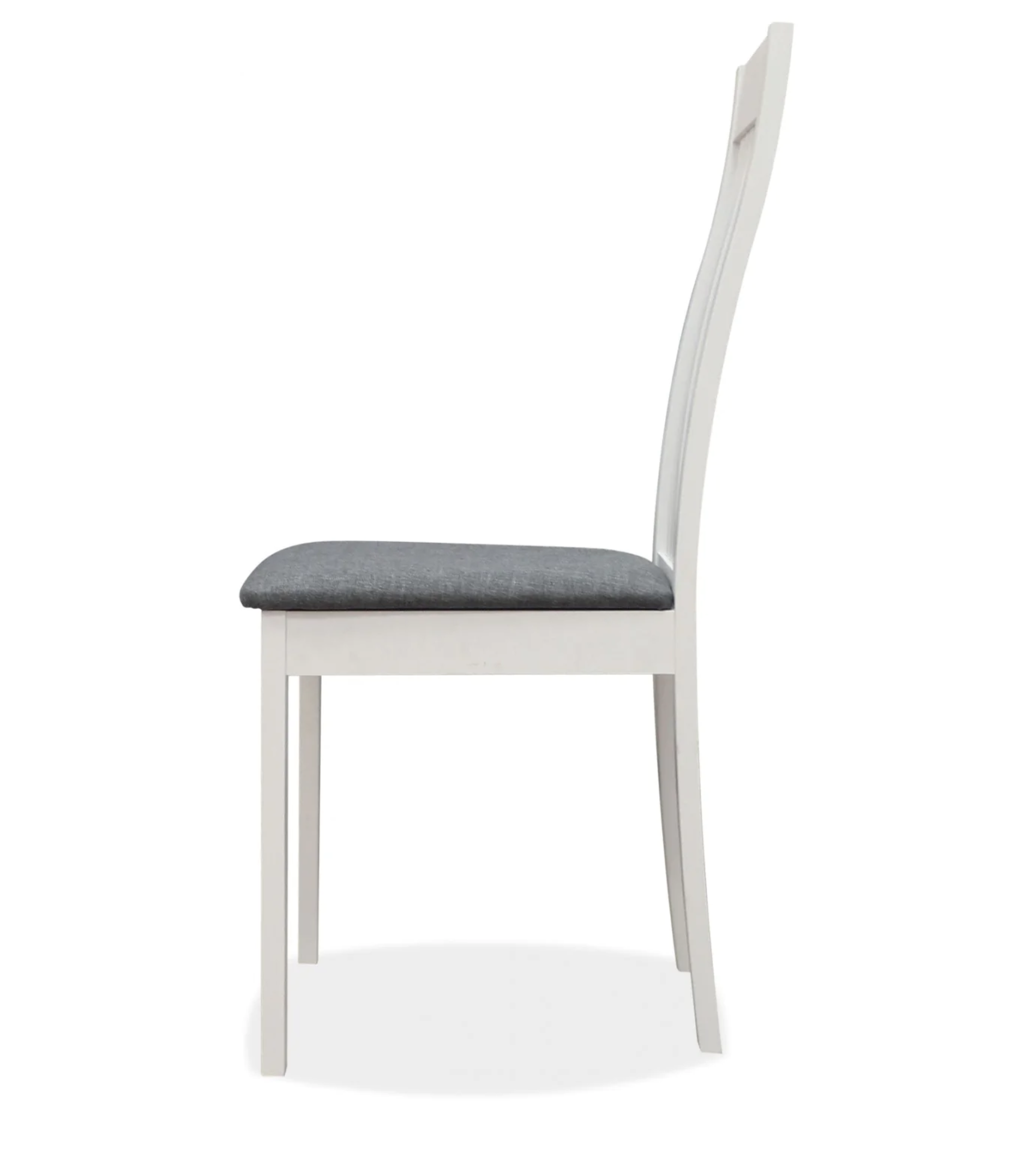 Pack De 2 Sillas Modelo Isaba Acabado Blanco, Tapizado Gris 96cm(alto) 45cm(ancho) 50cm(largo)_2