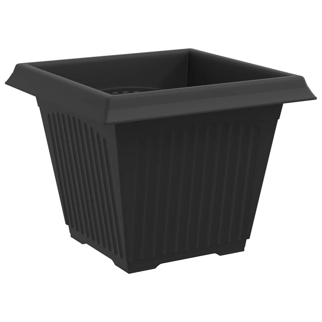 Macetas 24 Uds. Negro Plástico_5