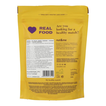 Queso Vegano en polvo con sabor a Chedar Nut&me 200g