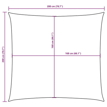 Vidaxl Toldo De Vela Cuadrado Tela Oxford Azul 2x2 M_2
