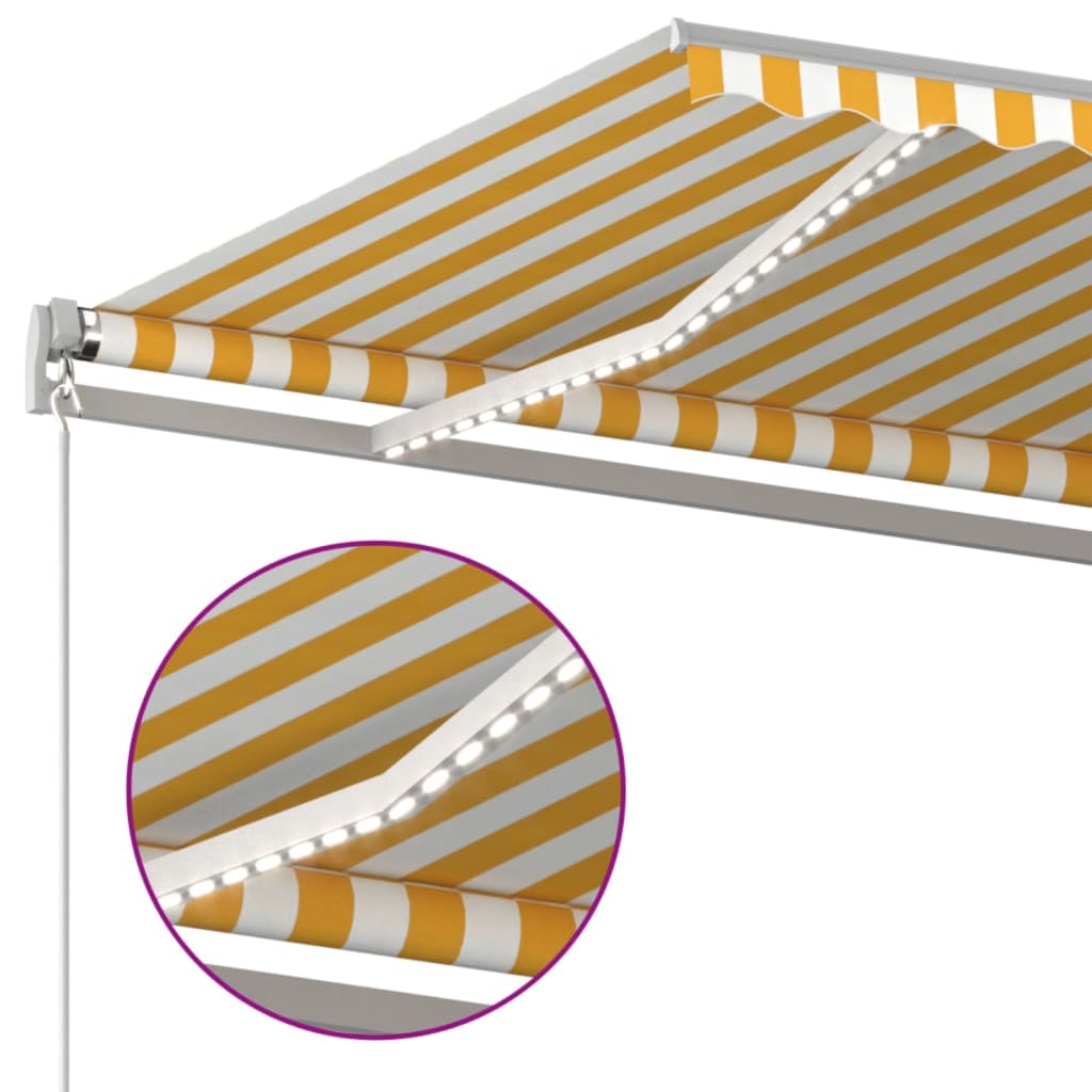 Toldo Manual Retráctil Con Led Amarillo Y Blanco 600x350 M_3