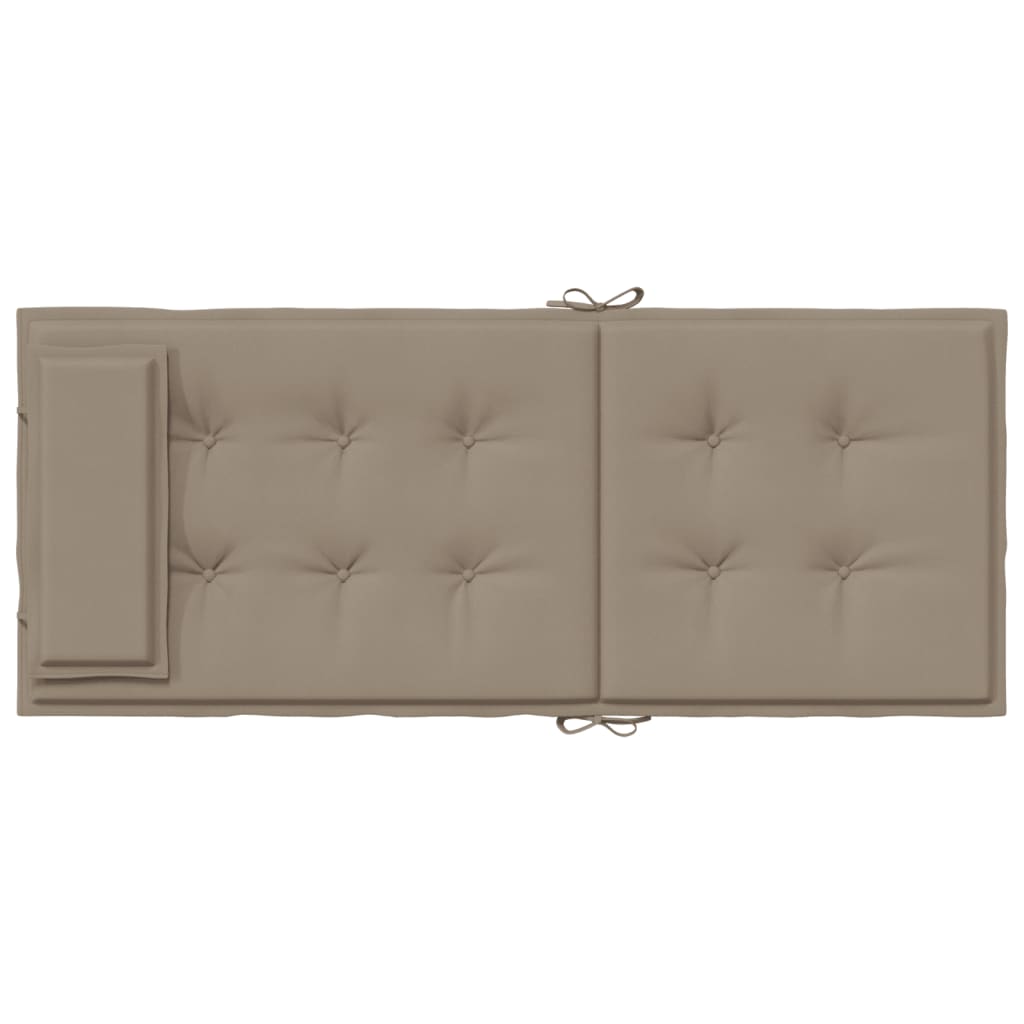 Vidaxl Cojines De Silla Con Respaldo Alto 6 Uds Tela Oxford Gris Taupe_5