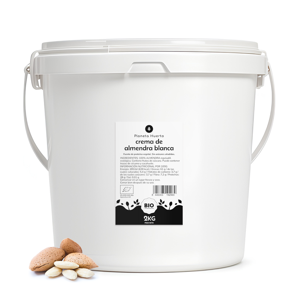 Crema de Almendras Blancas ECO Planeta Huerto 2kg