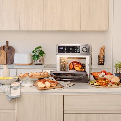 Horno Freidora Bake&fry 1500 Touch. 15 Litros, 1700 W, Resultados Más Sanos, Pantalla Táctil, 10 Menús Predeterminados, Acero Inoxidable, 60-230 º,_2