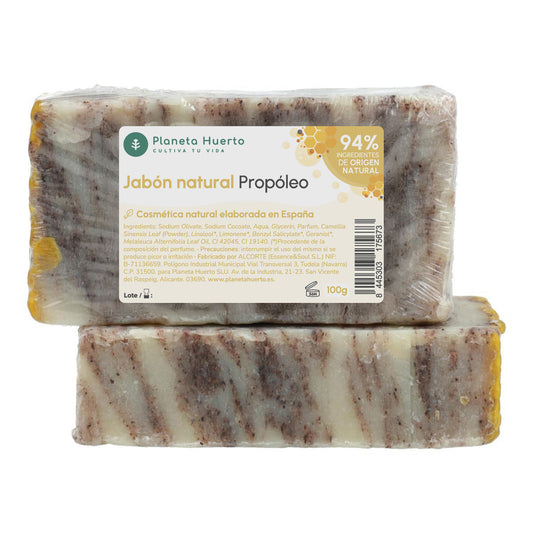 Jabón natural a base de aceite de oliva y propóleo Planeta Huerto 100 g