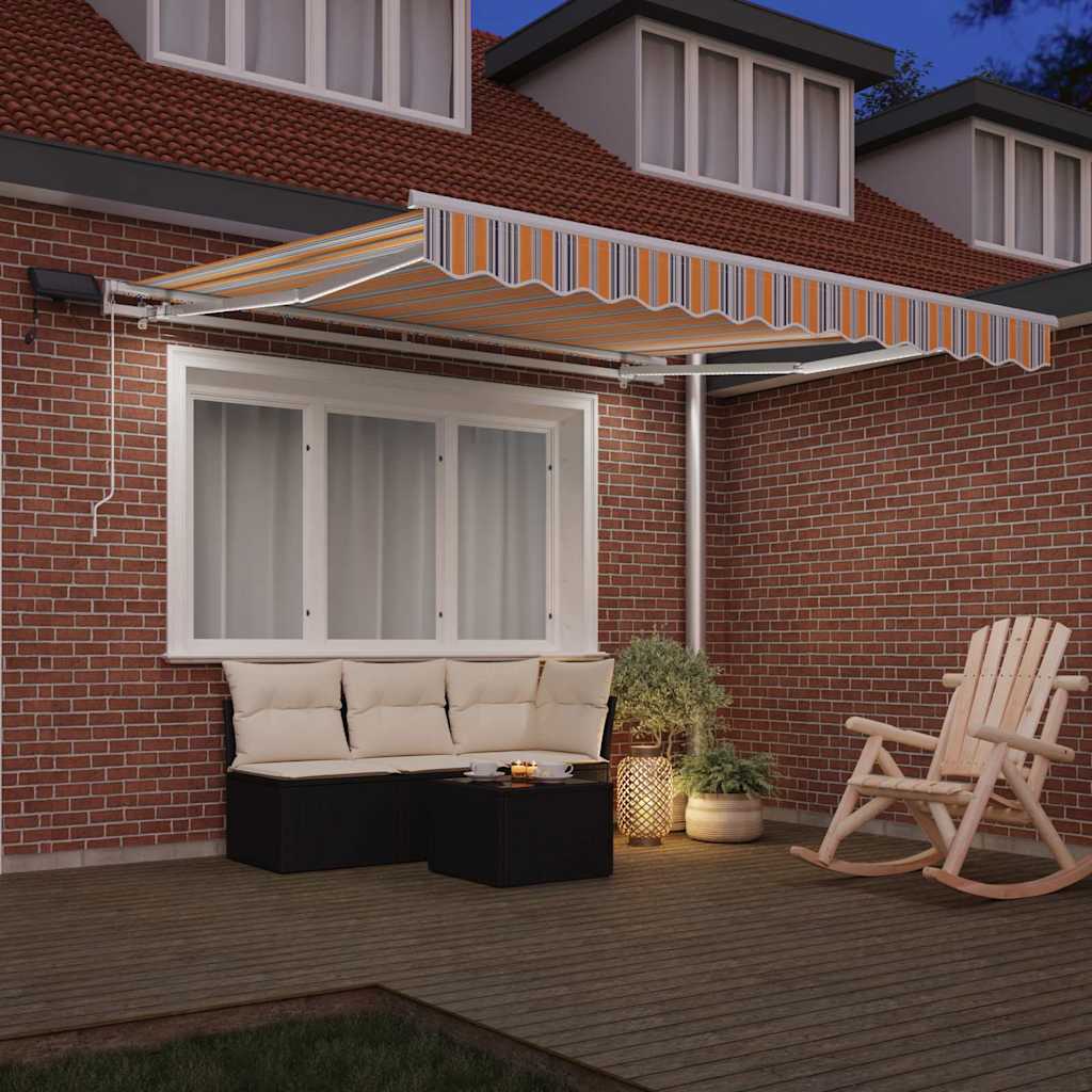 Toldo Retráctil Multicolor 300 X 250 Cm Tela Y Aluminio_2