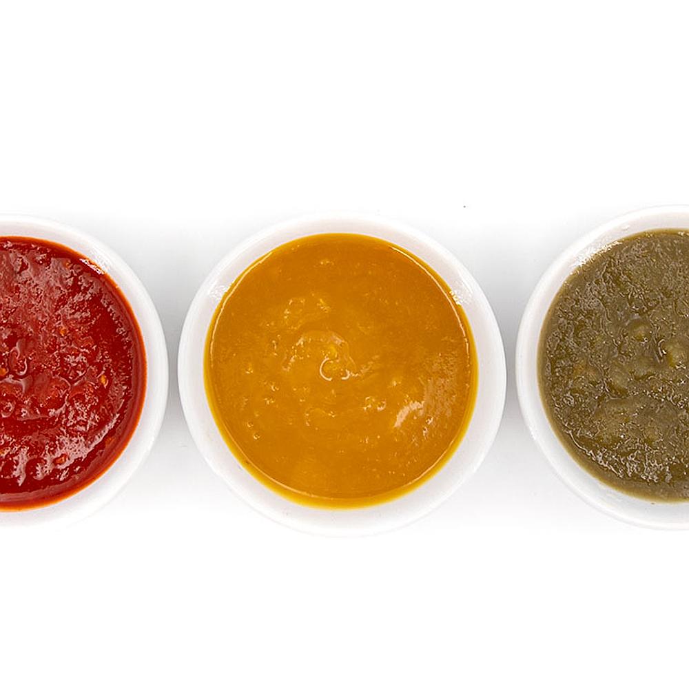 Mix De Salsas Picantes Roja, Verde Y Amarilla Granada La Palma_5