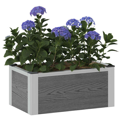 Arriate Elevado Gris 50 X 30 X 22 Cm Wpc Y Aluminio_2