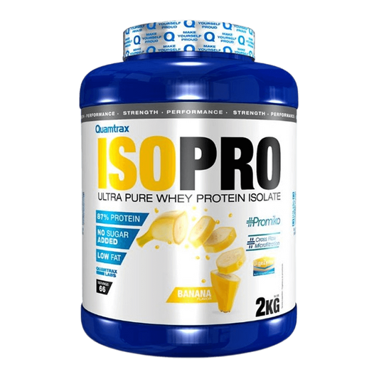Isopro Cfm - 2kg - Platano - Proteína De Aislado De Suero Isolate - Quamtrax_0
