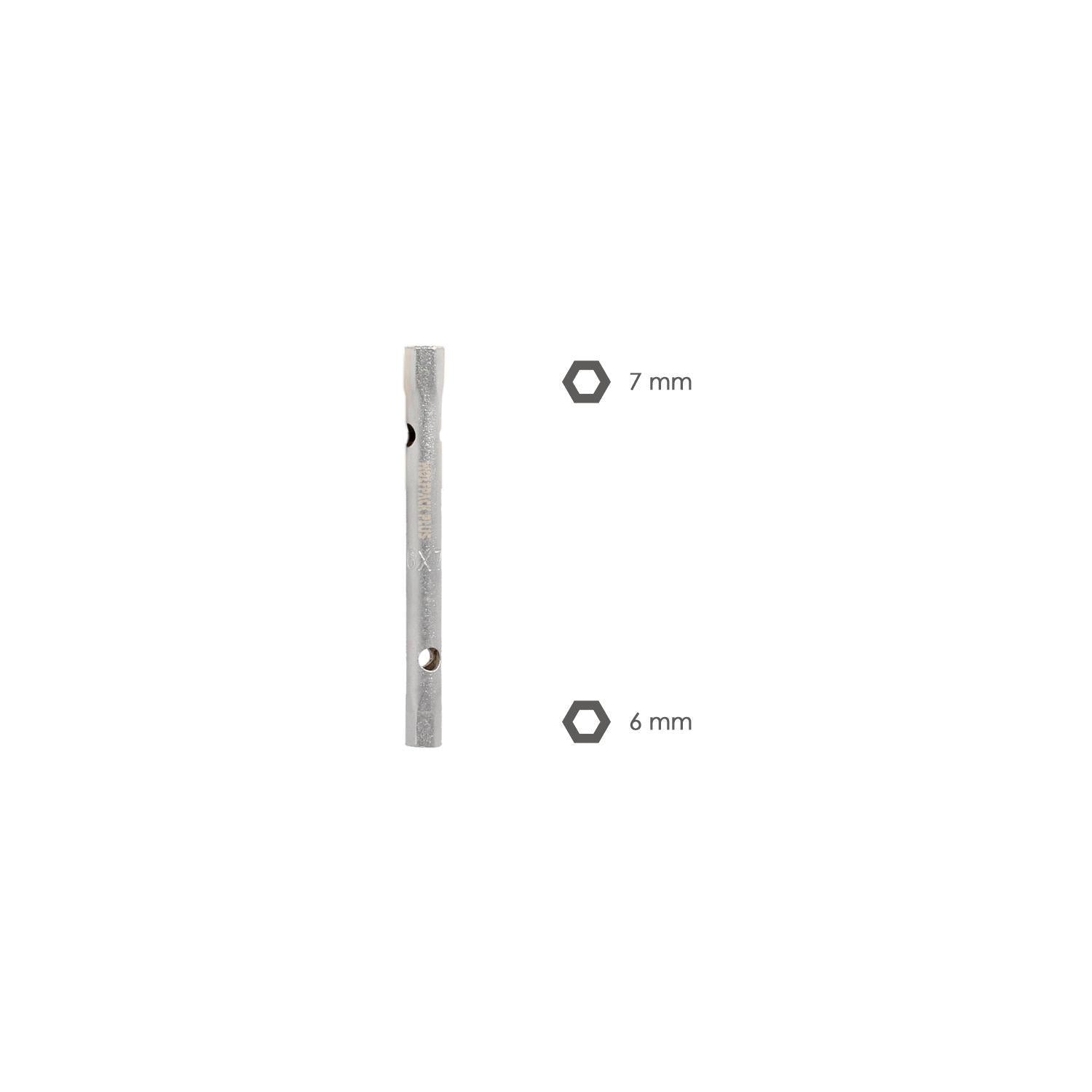 Llave Tubo Tubular 6x7 Fabricada En Acero Cromo Vanadio, Llave Grifería, Llave De Tubo Para Grifos, Llaves De Tubo Doble_1