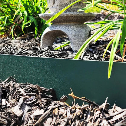 Bordillo Acero Galvanizado Verde Panacea (paquete 3x 0,91mx10cmx1,5mm)