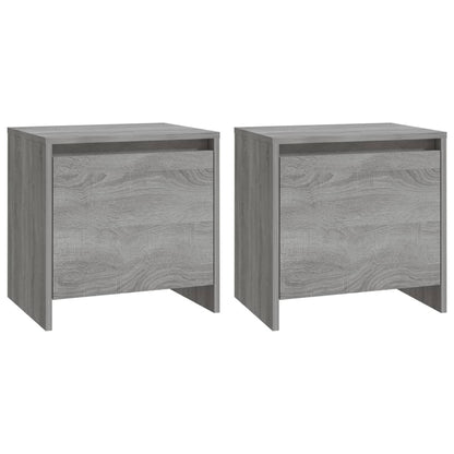 Mesitas Noche 2 Uds Madera Ingeniería Gris Sonoma 45x34x44,5 Cm_0