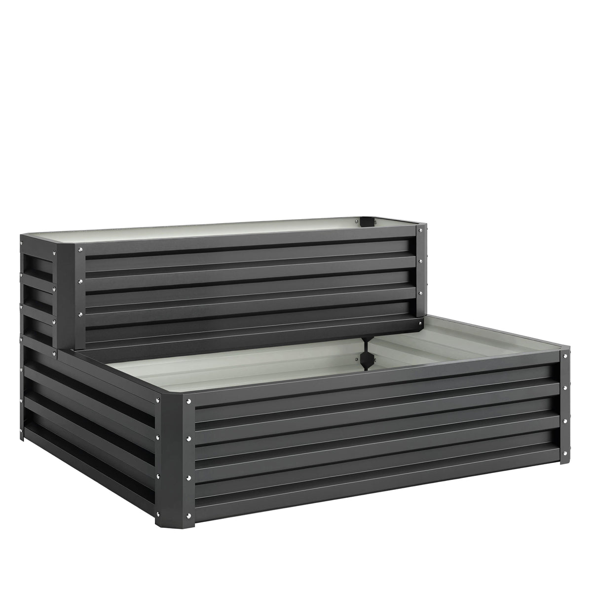 Jardinera Outsunny Acero Gris Oscuro 120x101x58 Cm_0