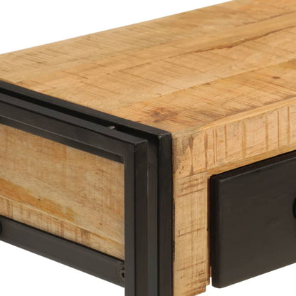 Mesa Consola Madera Maciza De Mango 110x30x76 Cm_2