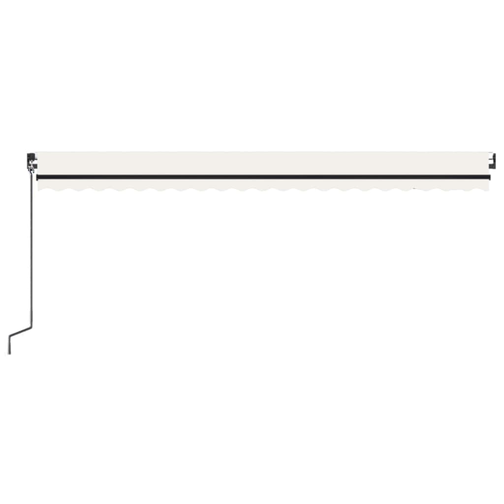 Toldo Automático Con Led Sensor De Viento Crema 500x350 Cm_2