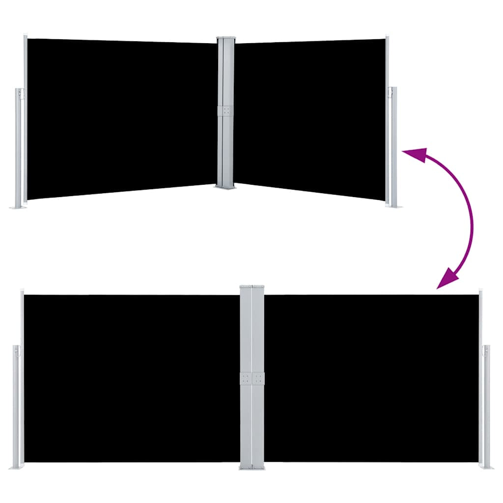 Vidaxl Toldo Lateral Retráctil Negro 140x1000 Cm_4