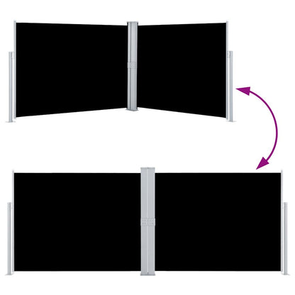 Vidaxl Toldo Lateral Retráctil Negro 140x1000 Cm_4
