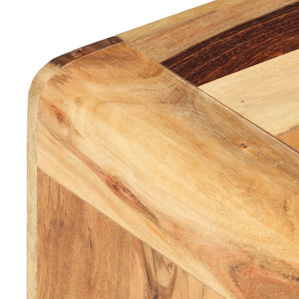 Mesa Auxiliar De Madera Maciza De Acacia 43x40x30 Cm_2