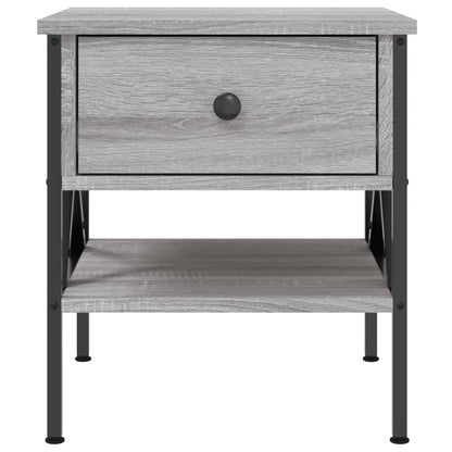 Mesita De Noche 2 Uds Madera Ingeniería Gris Sonoma 40x42x45 Cm_4