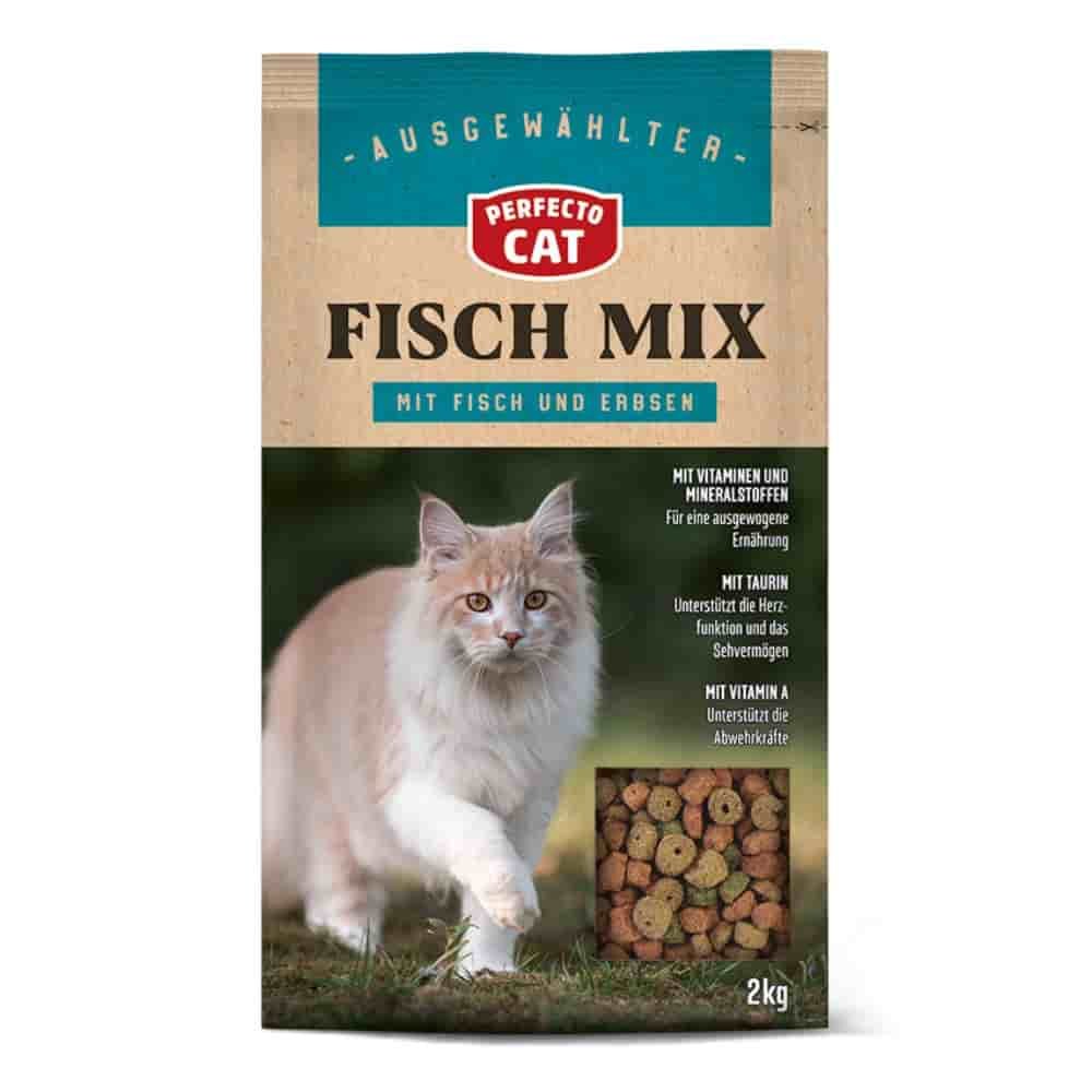 Comida Para Gatos, Pienso Para Gatos Adultos, Mezcla De Pescado, 2kg