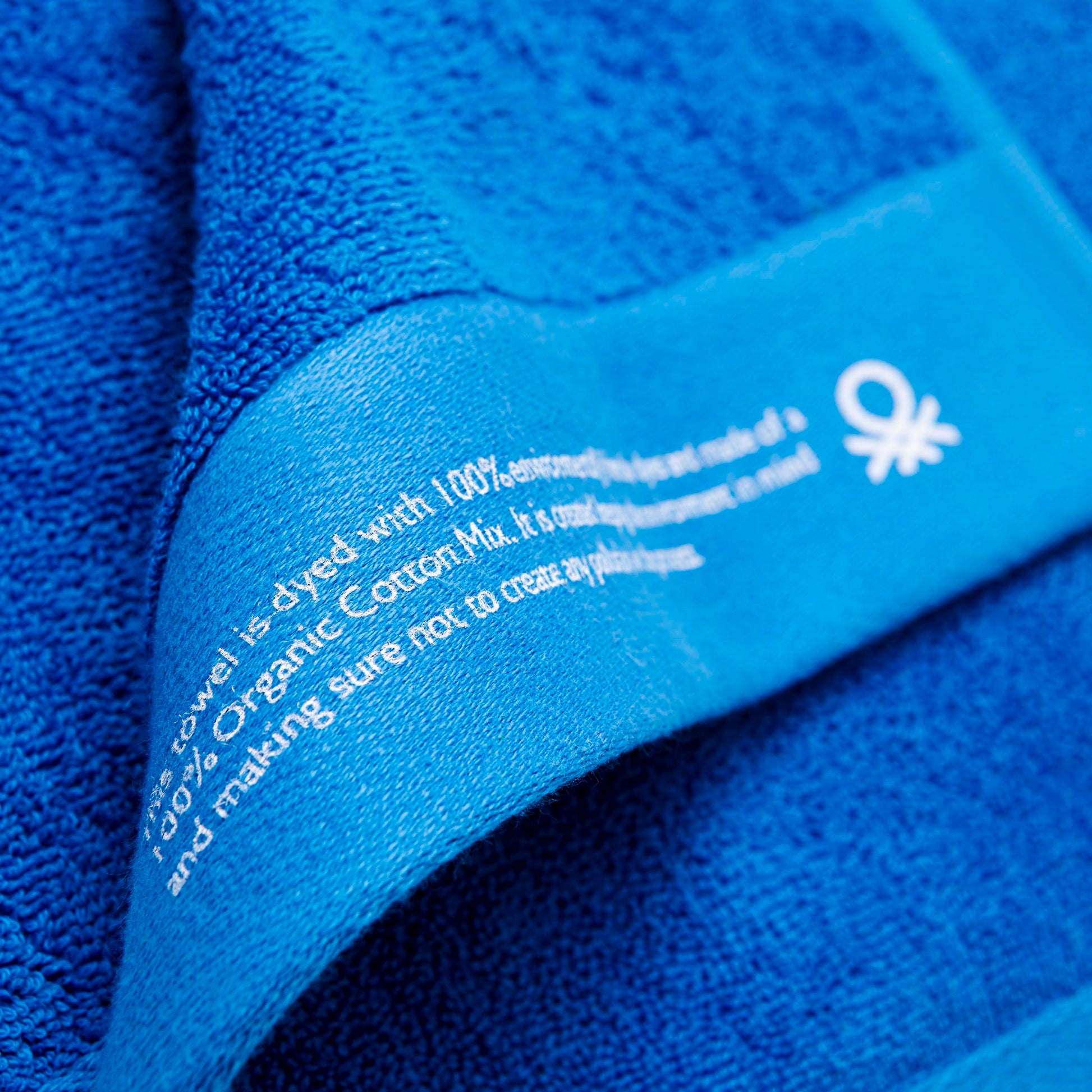 Toalla 90x150 Algodón Orgánico 450gsm Azul Benetton_5