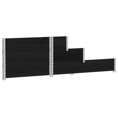 Arriate Elevado De 3 Niveles Madera Maciza Pino Negro 120x80 Cm_5