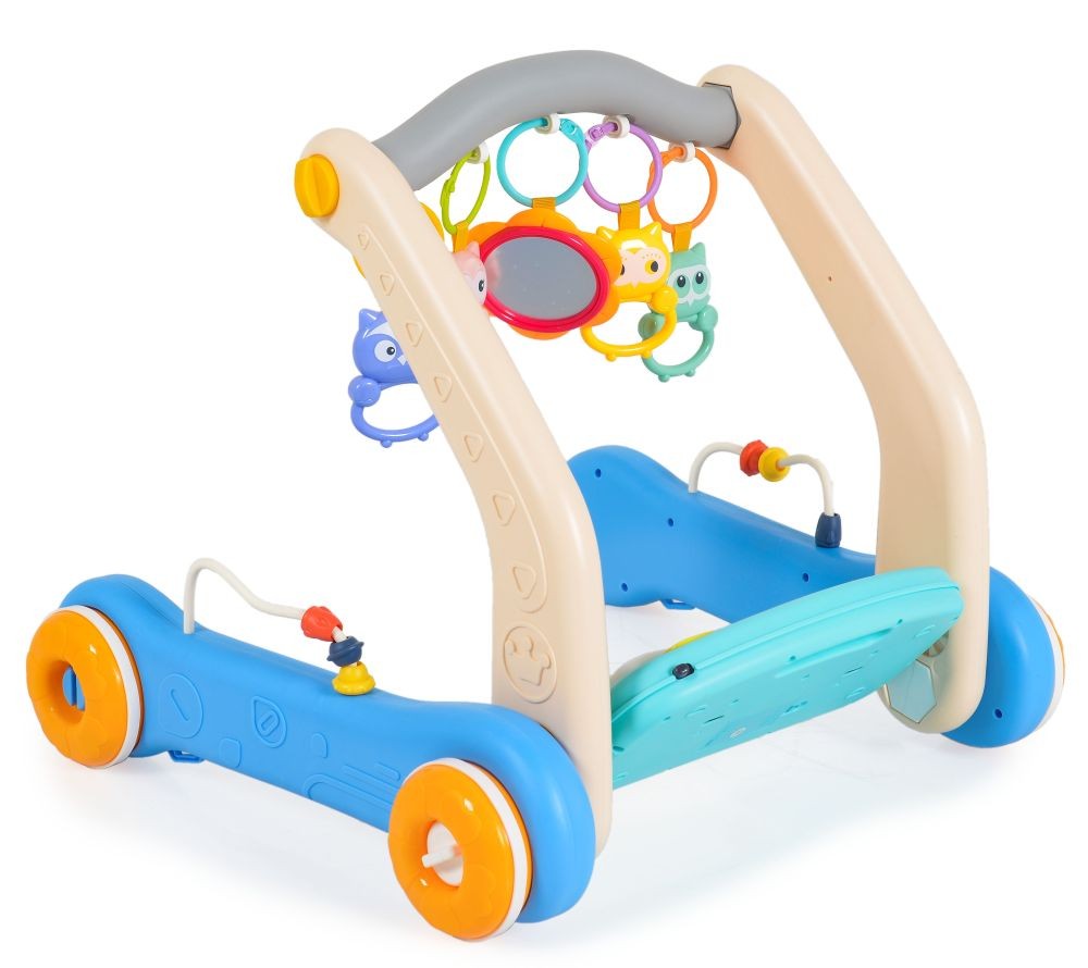Andador 2 En 1 Y Tapete De Juego Piano He0637 Blue_3