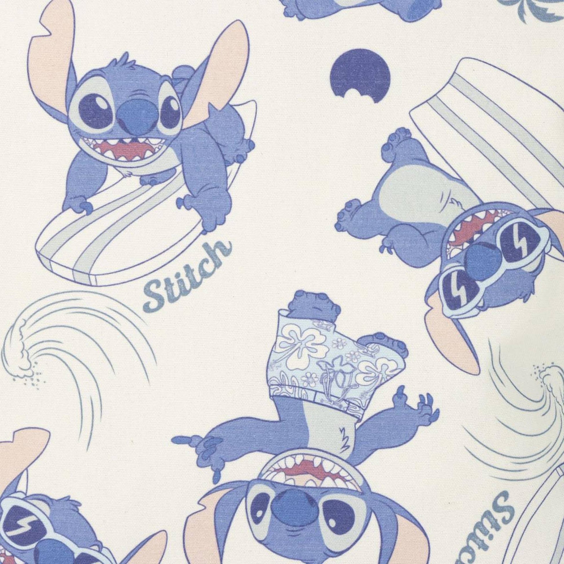 Bolsa De Compras Stitch Azul 36 X 39 X 0,4 Cm_2